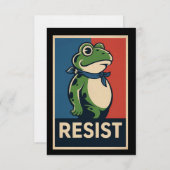 Portland Frog Protest Anti Ice Resistance I Stand  招待状 (正面/裏面)