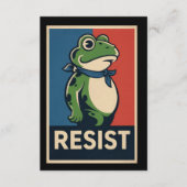 Portland Frog Protest Anti Ice Resistance I Stand  招待状 (正面)