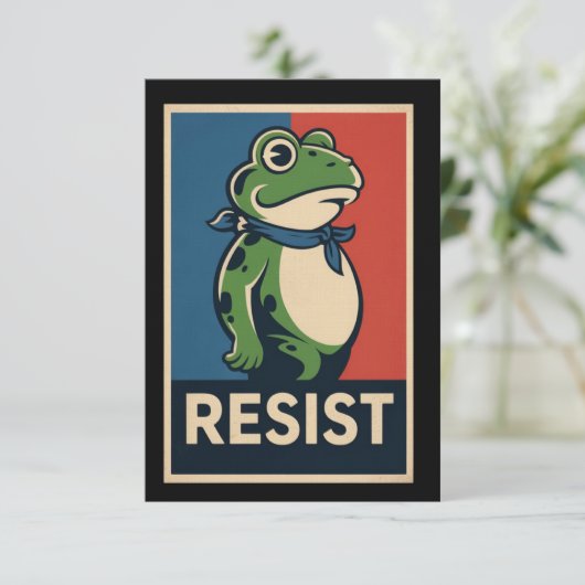 Portland Frog Protest Anti Ice Resistance I Stand  招待状 (スタンド正面)
