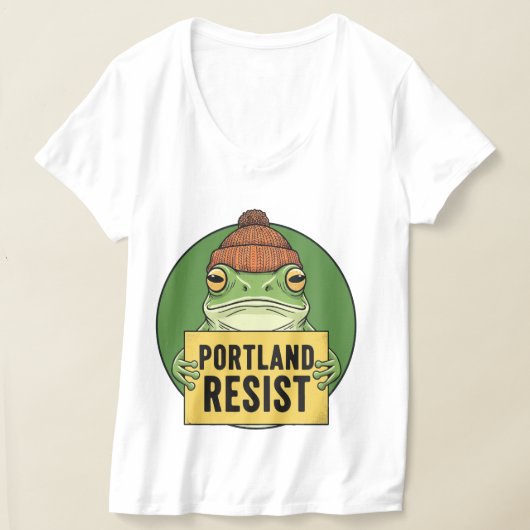 Portland Frog Resist Activist Tシャツ (レイダウン)