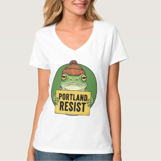 Portland Frog Resist Activist Tシャツ