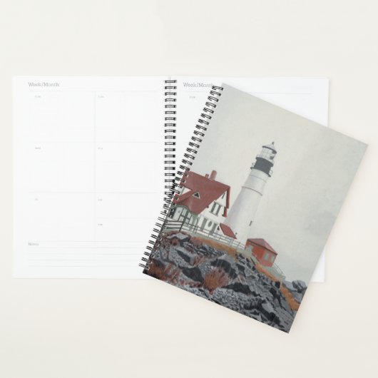 Portland Head Light in Fog プランナー手帳 (ディスプレー)