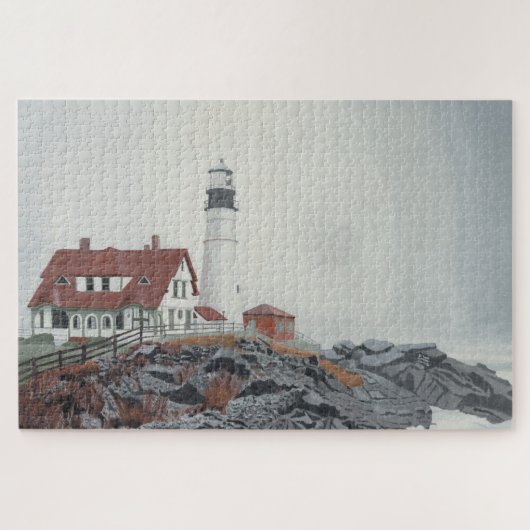 Portland Head Light in Fog 1014pc Puzzle ジグソーパズル (横)