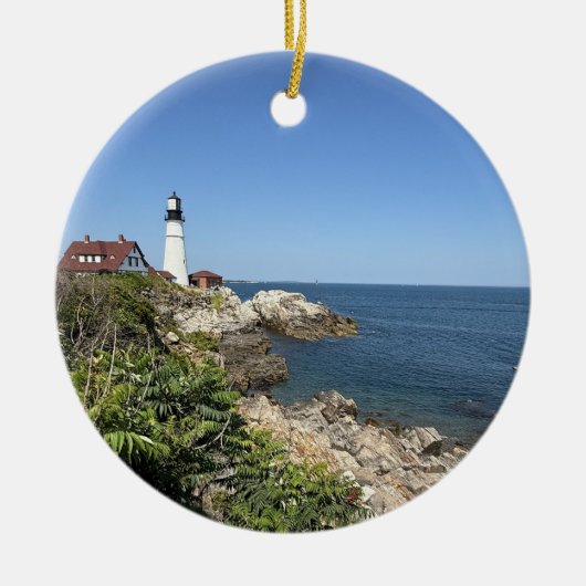 Portland Head Light Ornament セラミックオーナメント (正面)