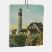 Portland Head Light Watercolor セラミックオーナメント (右)