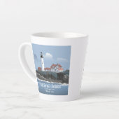 Portland Head Lighthouse カフェラテマグ (左アングル)
