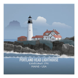 Portland Head Lighthouse ポスター