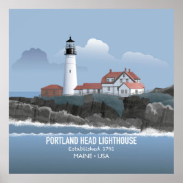 Portland Head Lighthouse ポスター