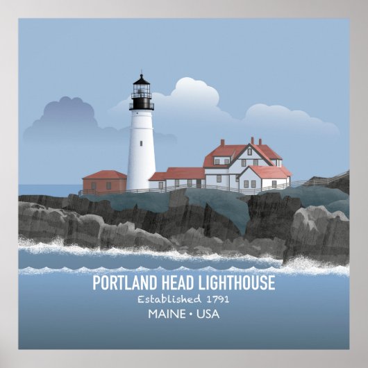Portland Head Lighthouse ポスター (正面)