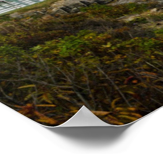 Portland Headlight lighthouse on rocky shore ポスター (角)