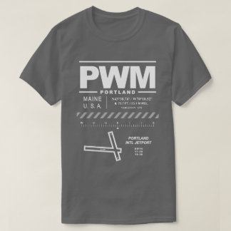 Portland International Jetport PWM Tシャツ