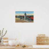 Portland, MaineExterior View of Union Station ポスター (キッチン)