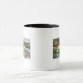 Portland, MaineGreetings From with Scenic マグカップ (中央)
