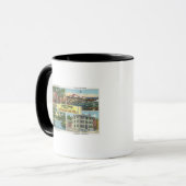 Portland, MaineGreetings From with Scenic マグカップ (正面左)