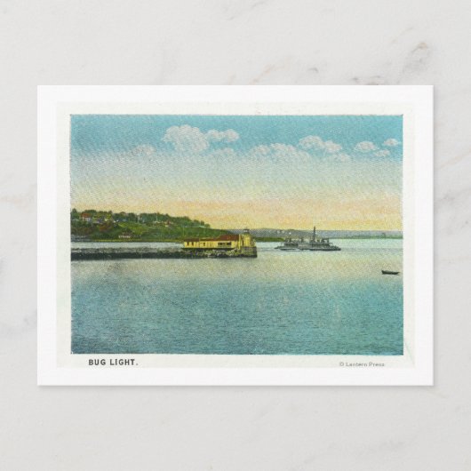 Portland, MaineView of the Bug Light house ポストカード (正面)
