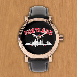 Portland Modern Skyline city 腕時計