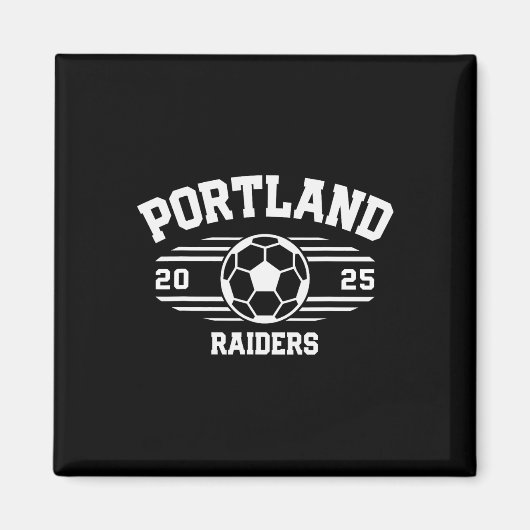 Portland Raiders サッカー Byll 2025  マグネット (正面)