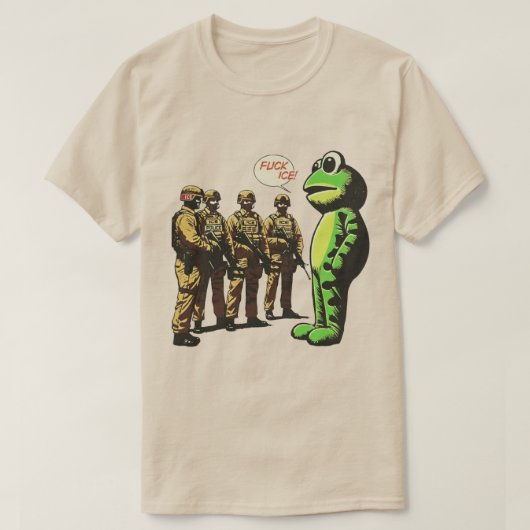 Portland Resist Portland Frog fc*k ice rise up Tシャツ (デザイン正面)