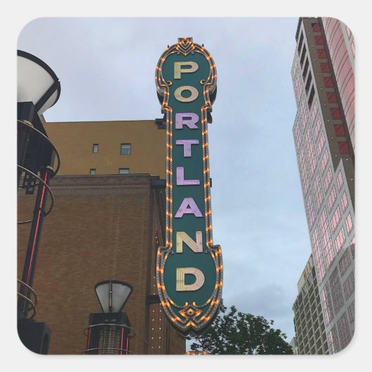 Portland Sign #1 スクエアシール (正面)