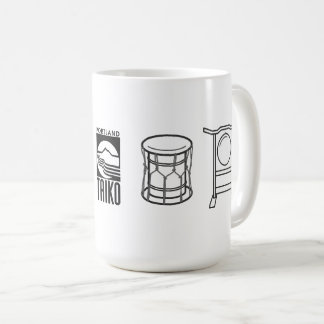 Portland Taiko Large Line Art Mug コーヒーマグカップ