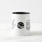 Portland Taiko Line Art Mug マグカップ (中央)