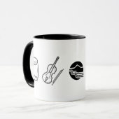 Portland Taiko Line Art Mug マグカップ (正面左)