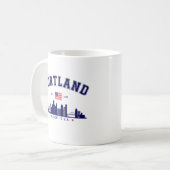 Portland's Urban Silhouette コーヒーマグカップ (正面左)