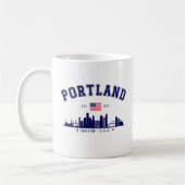 Portland's Urban Silhouette コーヒーマグカップ (左)