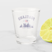 Portland's Urban Silhouette ショットグラス (裏面)