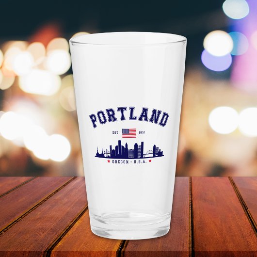 Portland's Urban Silhouette タンブラーグラス