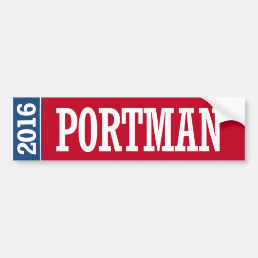 Portman - Rob Portman 2016年 バンパーステッカー (正面)