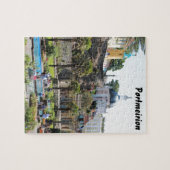 Portmeirionの中心の眺め ジグソーパズル (横)