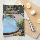 Portmeirionの噴水 キッチンタオル (四つ折り)