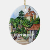 Portmeirion North Walesペンとインクスケッチ セラミックオーナメント (右)