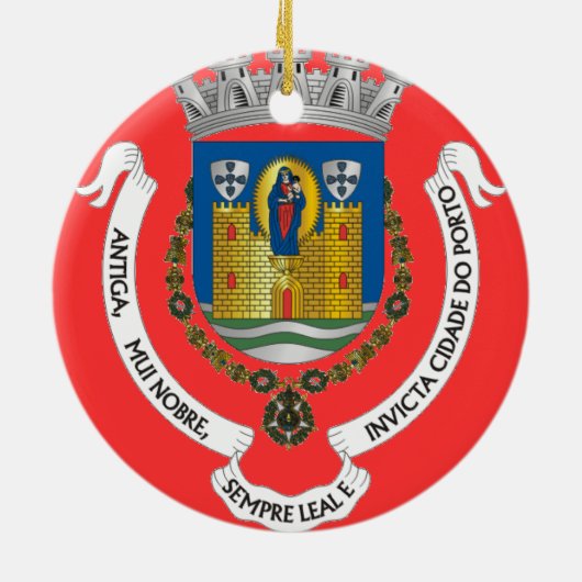 Porto*ポルトガルのカスタムなオーナメント セラミックオーナメント (裏面)