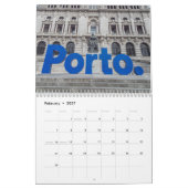 Porto 2026 calendar カレンダー (2月 2027)