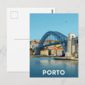 Porto Bridge Douro River Cityscape ポストカード (正面/裏面)