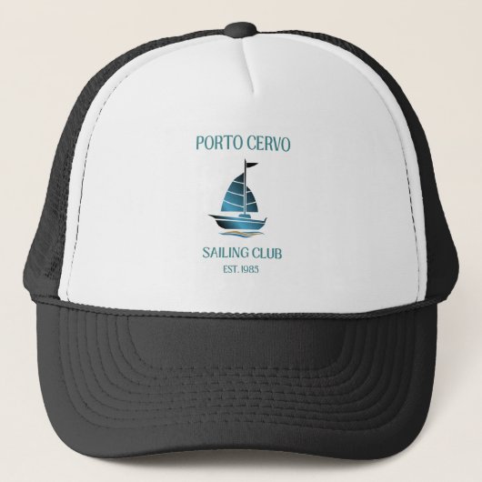 Porto Cervo Sailing Club 夏の贅沢 キャップ (正面)