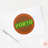 Porto City Pride Emblem – Portuguese Identity ラウンドシール (封筒)
