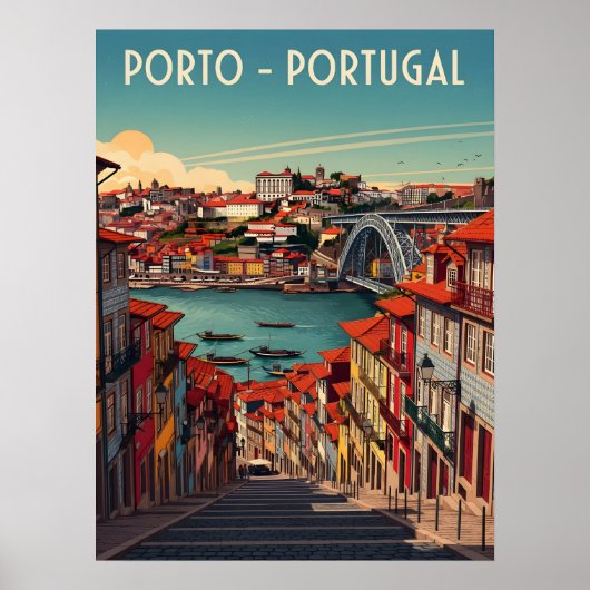 Porto, Portugal – City & River ポスター (正面)