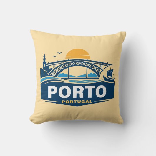 Porto Portugal Europe クッション (正面)