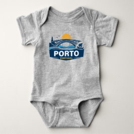 Porto Portugal Europe ベビーボディスーツ
