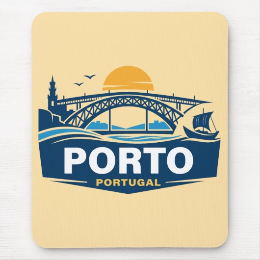 Porto Portugal Europe マウスパッド (正面)
