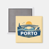 Porto Portugal Europe マグネット (正面/裏面)