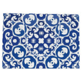Porto Royale Blue Baroque Elegant Mediterranean ラージペーパーバッグ (裏面)
