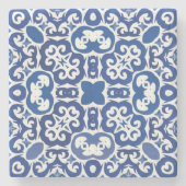 Porto Royale Classic Blue Baroque ストーンコースター (正面)