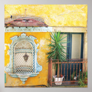 Porto Yellow Architectureの写真 ポスター