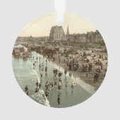 Portobelloのビーチ、エジンバラ、スコットランド オーナメント (裏面)