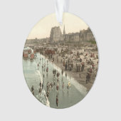 Portobelloのビーチ、エジンバラ、スコットランド オーナメント (正面)