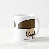 Portobelloの微笑のtoadstoolのきのこの帽子 コーヒーマグカップ (正面右)